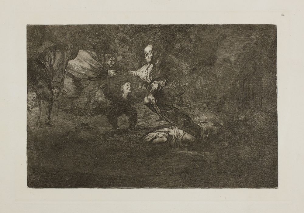 Etching And Aquatint Goya - Dios los cria y ellos se juntan (Los fantasmas)