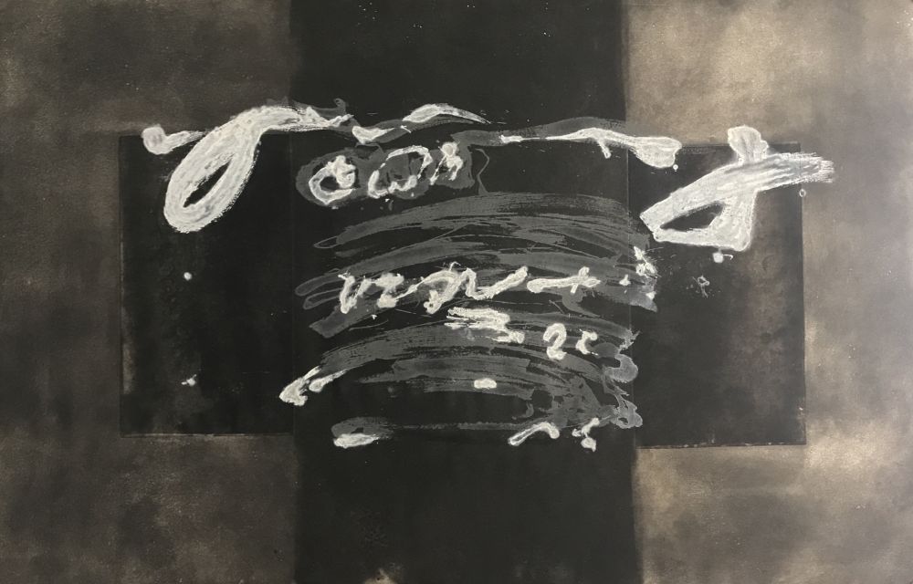 Etching Tàpies - Diptyque avec Croix