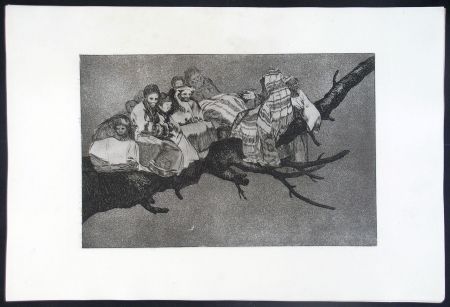 Etching And Aquatint Goya - DISPARATE RIDICULO