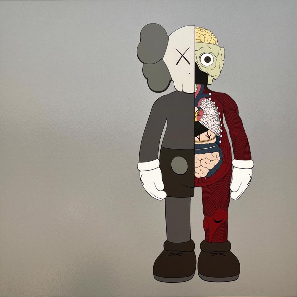 Screenprint Kaws - Dissected Companion (Brown)