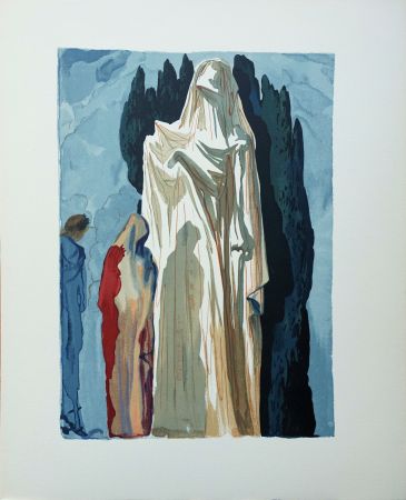 Woodcut Dali - Divine Comédie, Enfer 10, Les hérétiques