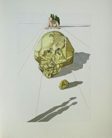 Woodcut Dali - Divine Comédie, Enfer 23, Le supplice des hypocrites