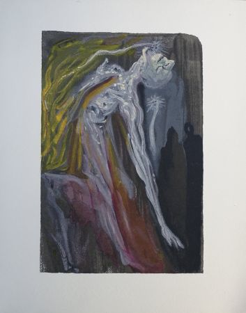 Woodcut Dali - Divine Comédie, Enfer 9, Les furies