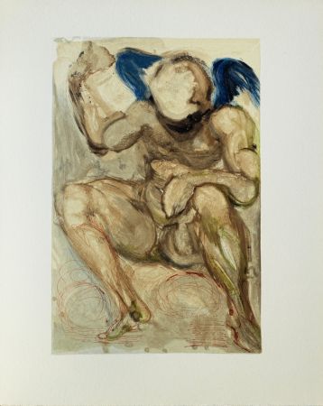 Woodcut Dali - Divine Comédie, Purgatoire 15, L'envie