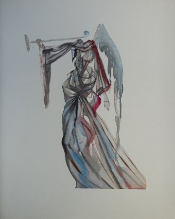 Woodcut Dali - Divine Comédie, Paradis 10, L'ange du soleil