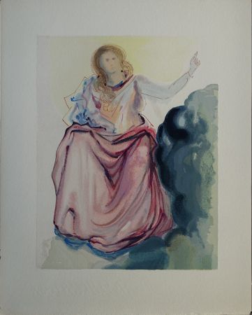 Woodcut Dali - Divine Comédie, Paradis 4, Béatrice