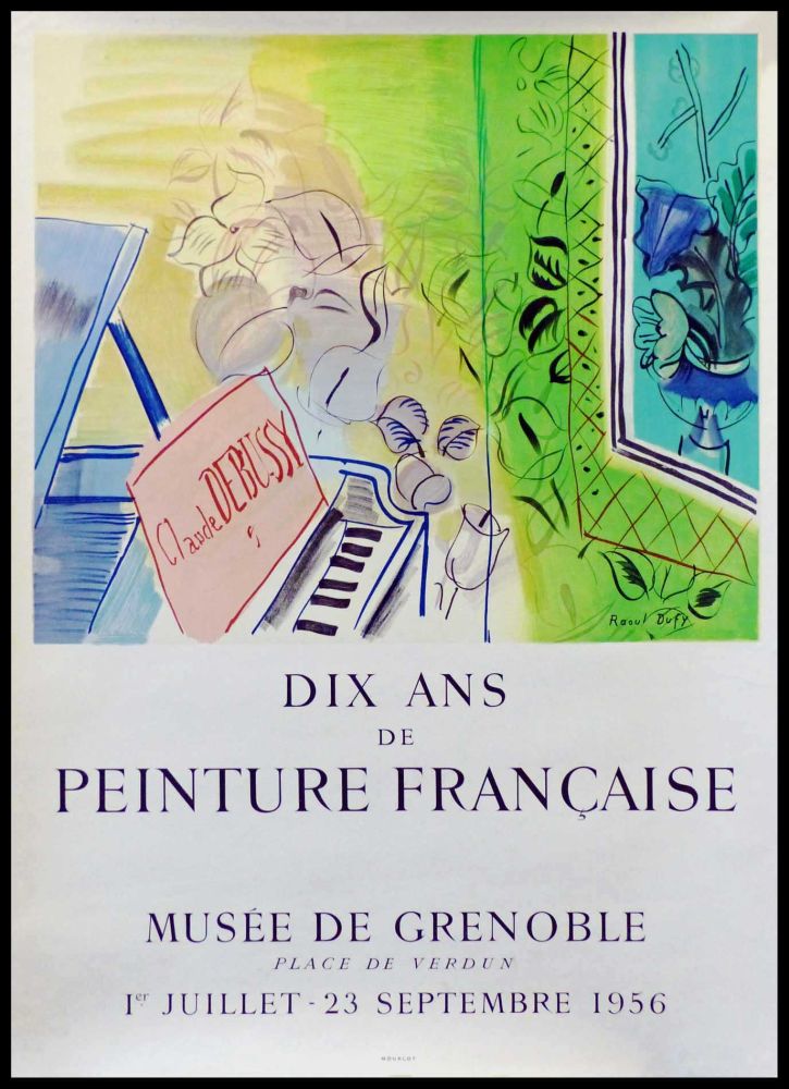 Lithograph Dufy - DIX ANS DE PEINTURES FRANCAISES MUSEE DE GRENOBLE