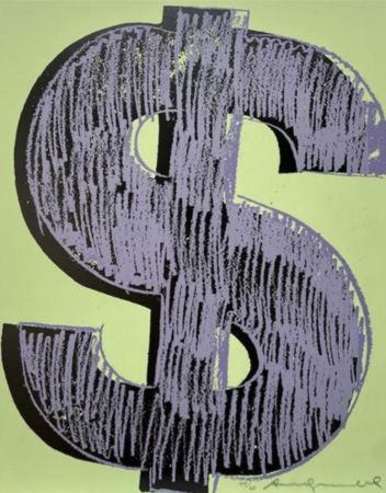 Screenprint Warhol - Dollar sign