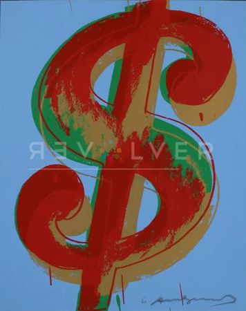 Screenprint Warhol - Dollar Sign 277