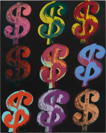 Screenprint Warhol -  Dollar Sign (9)