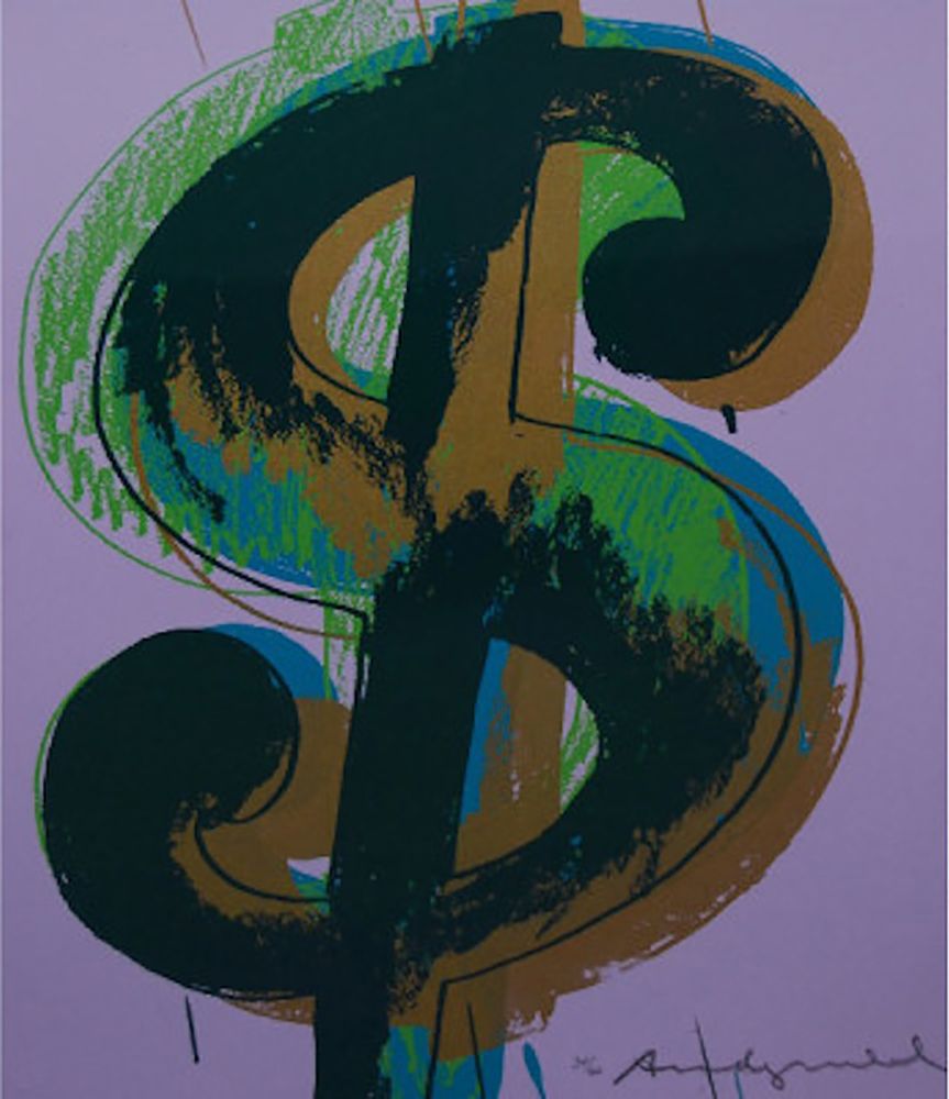 Screenprint Warhol - $ Dollar Sign, FS II.277