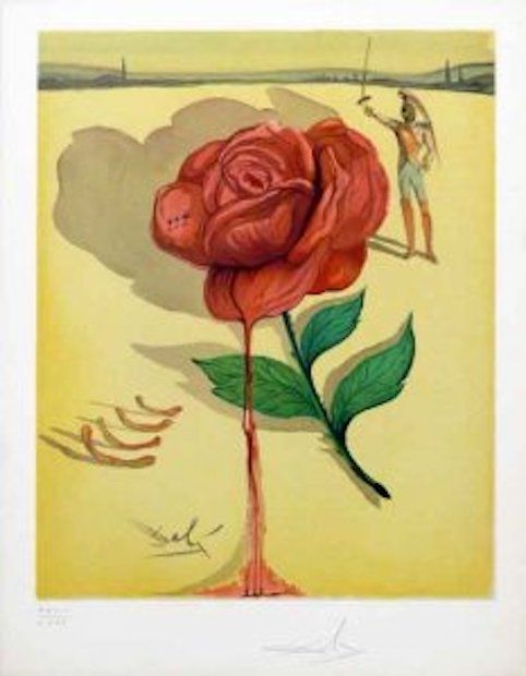 Lithograph Dali - Don Jose´s flower song