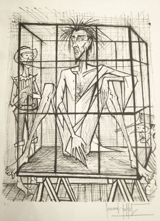 Lithograph Buffet - Don Quichotte en cage