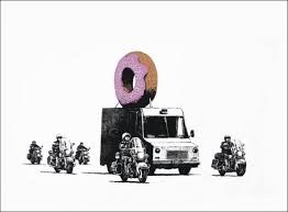 Screenprint Banksy - Donuts (Strawberry) 