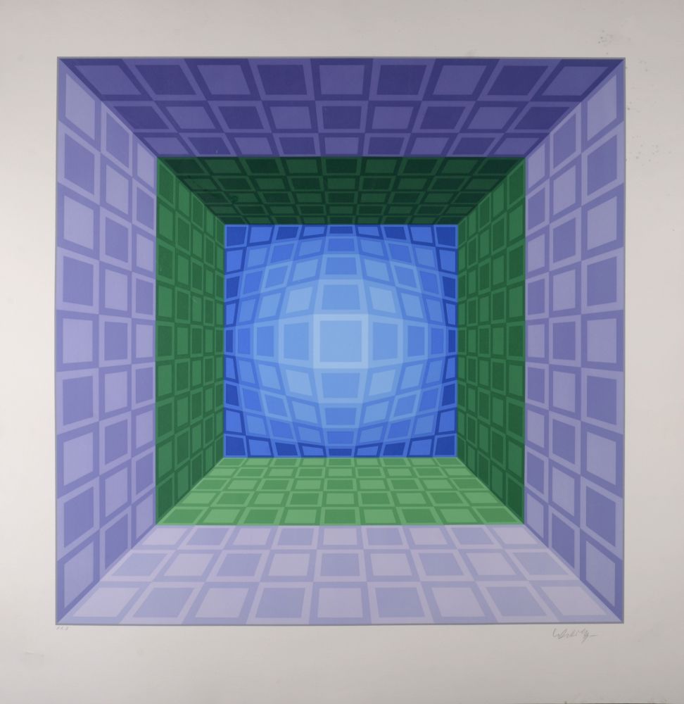 Screenprint Vasarely - Dorlac, 1989 - Hand-signed