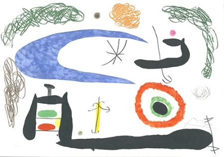 Etching And Aquatint Miró - Dormir sous la lune