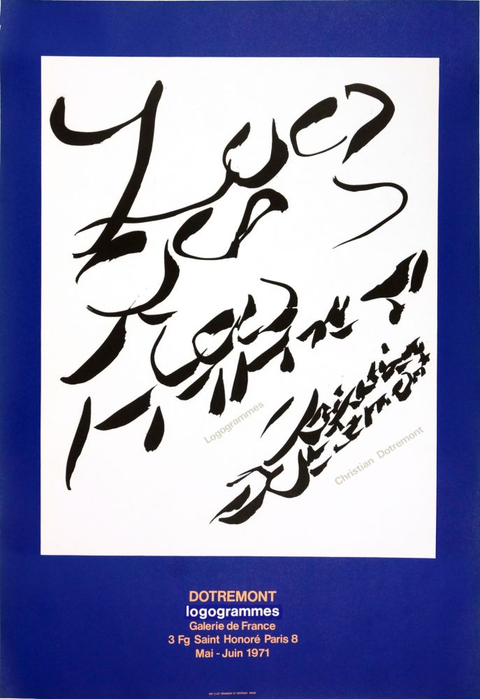 Poster Alechinsky - Dotremont, logogrammes, 1971