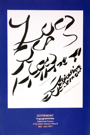 Lithograph Dotremont - Dotremont, logogrammes, 1971