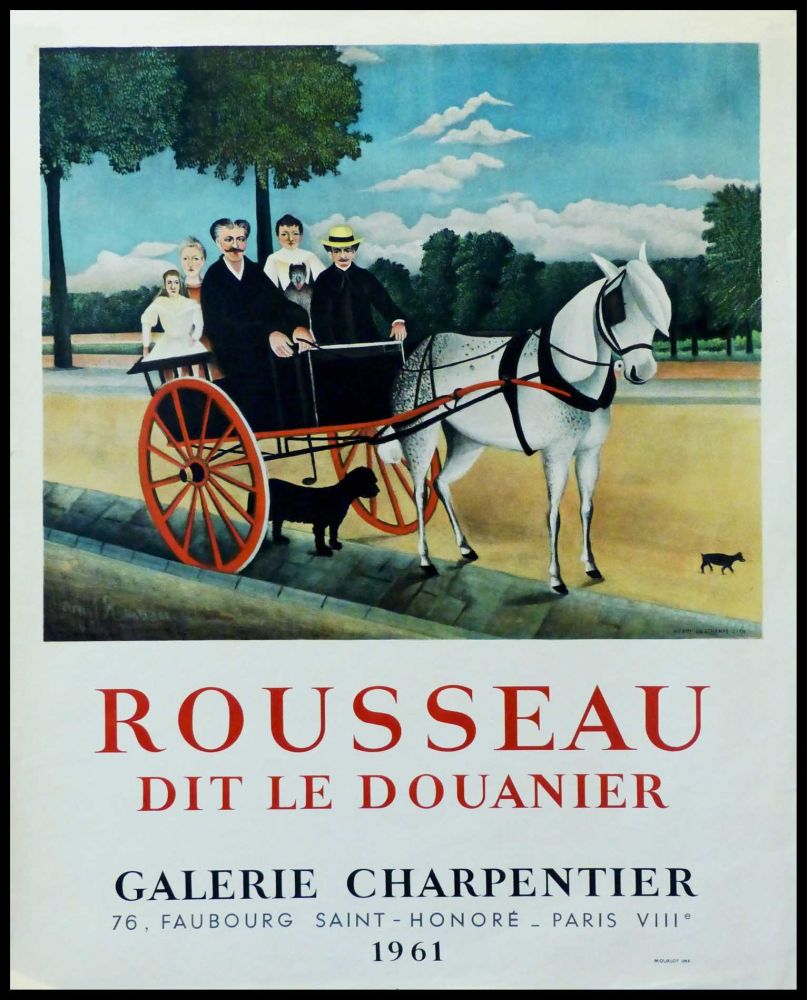 Poster Rousseau - DOUANIER ROUSSEAU GALERIE CHARPENTIER ROUSSEAU DIT LE DOUANIER 