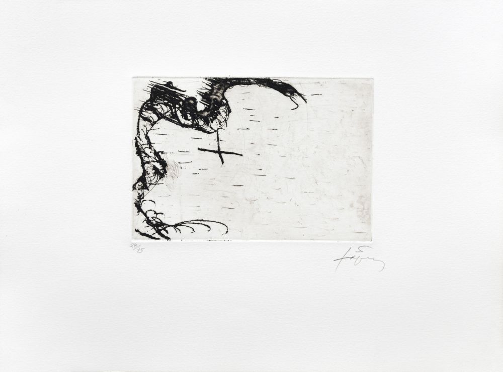 Etching Tàpies - Dragon 