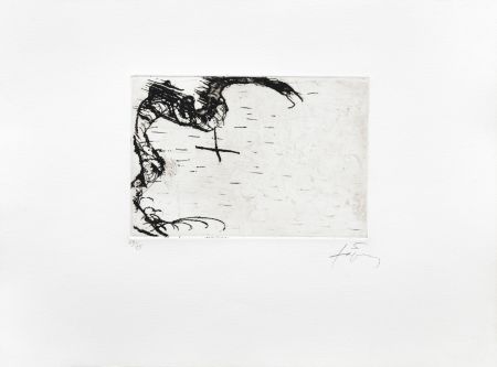 Etching Tàpies - Dragon 
