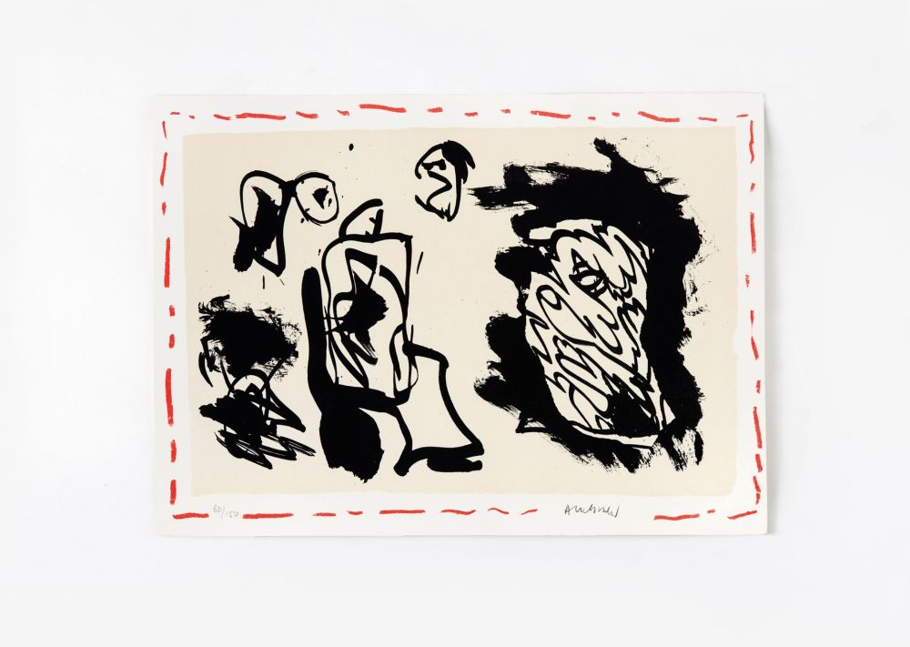 Lithograph Alechinsky - D'une venue