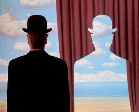 Lithograph Magritte - Décalcomanie
