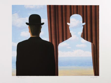 Lithograph Magritte - Décalcomanie (Decalcomania)