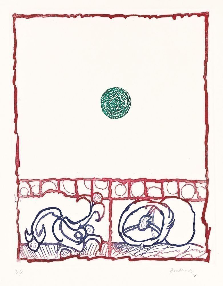 Etching Alechinsky - Dévidoirs