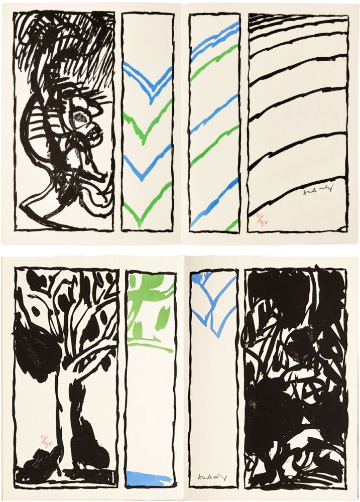 Illustrated Book Alechinsky - E.-M. Cioran : ‎VACILLATIONS‎. Avec 32 lithographies originales. 1 des 30 AVEC SUITE AQUARELLÉE SIGNÉE (1979)