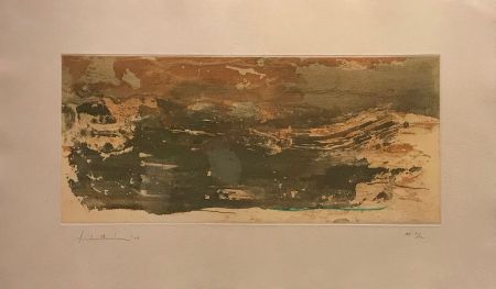 Etching Frankenthaler - Earth Slice