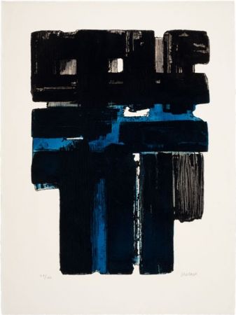 Etching And Aquatint Soulages - Eau-Fort Xa