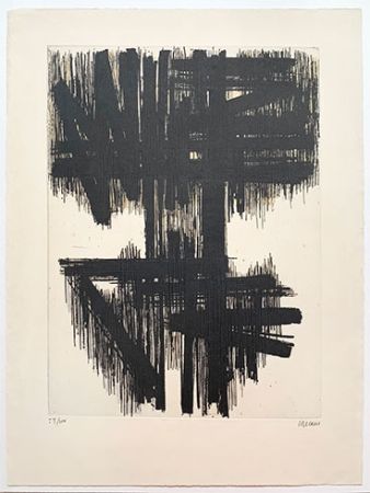 Engraving Soulages - Eau-Forte VI