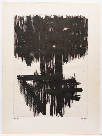 Engraving Soulages - Eau-forte VI 