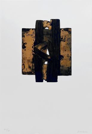 Engraving Soulages - Eau-forte XXVIII 