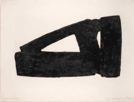 Etching Soulages - Eau-forte XXXII