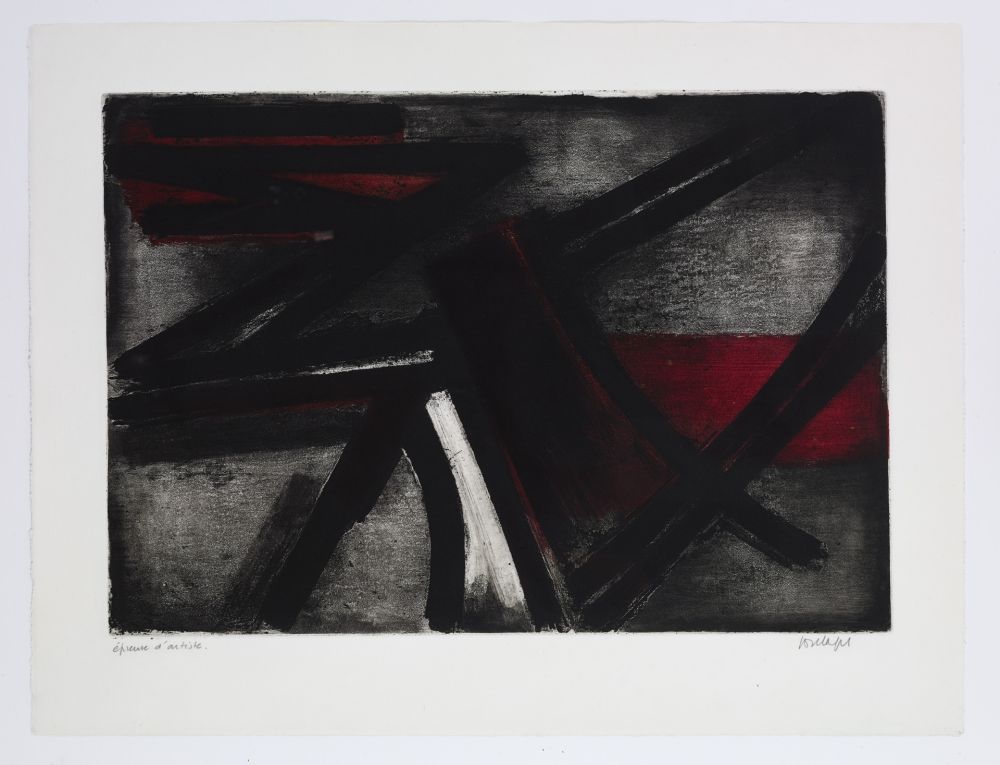 Engraving Soulages - Eau Forte 2