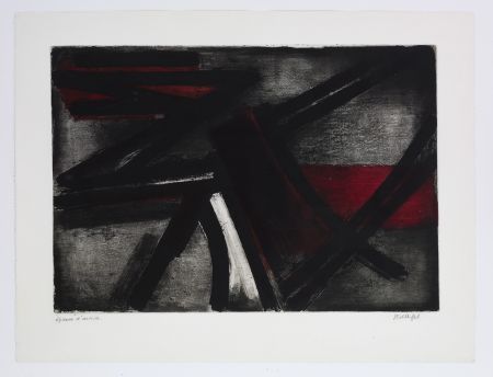 Engraving Soulages - Eau Forte 2