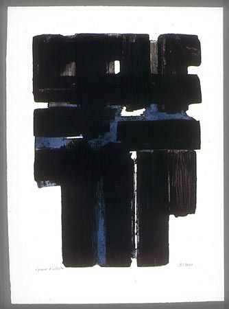 Etching And Aquatint Soulages - Eau forte n° X