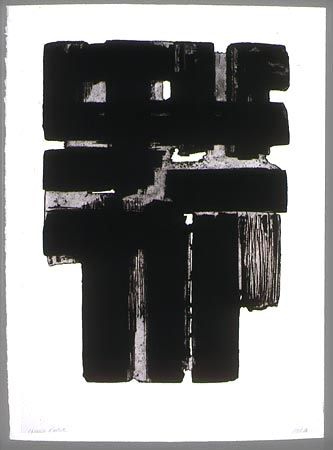 Etching And Aquatint Soulages - Eau forte n° X b