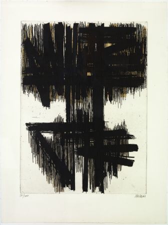Engraving Soulages - Eau Forte VI