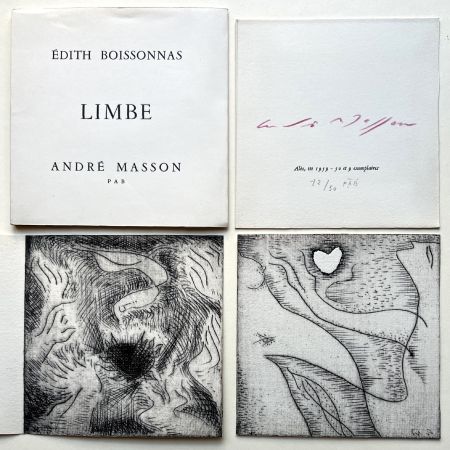 Illustrated Book Masson - Edith Boissonnas : LIMBE. Avec 2 gravures originales (PAB 1959)