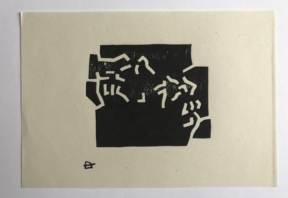 Woodcut Chillida - Egokarri (Van der Koelen 68025)