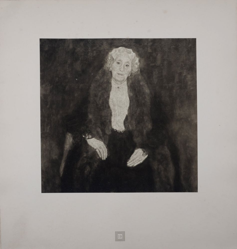 Lithograph Klimt (After) - Eine Nachlese Folio, Einer Alten Dame, 1931