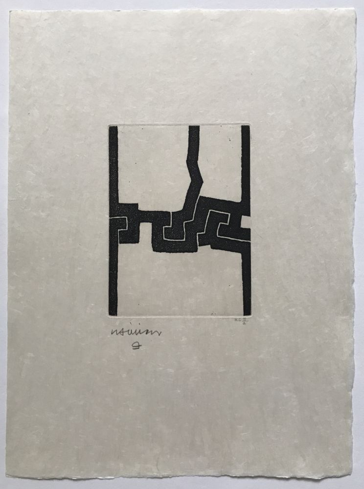 Etching Chillida - Eintsu (Paroles Peintes V)