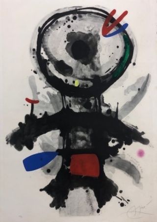 Engraving Miró - El angel acribillado