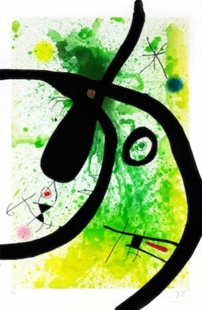 Etching And Aquatint Miró - El cazador de Pulpos