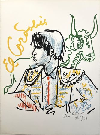 Lithograph Cocteau - EL CORDOBES (Magnan : Taureaux. 1963/1965)