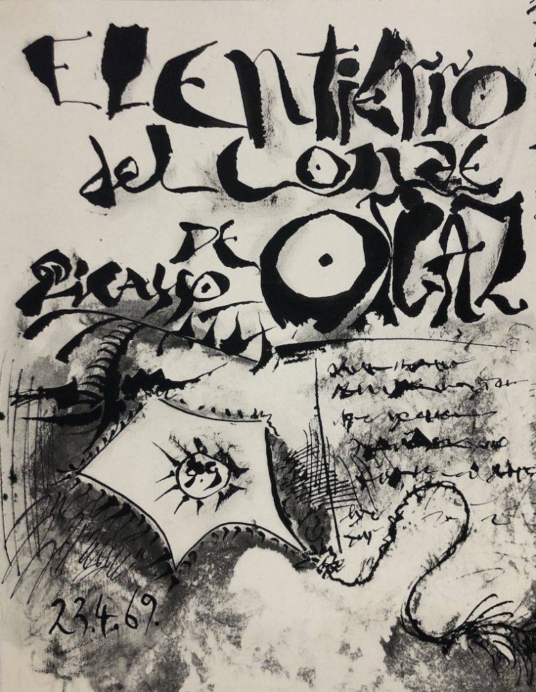 Engraving Picasso - El entierro del Conde Orgaz