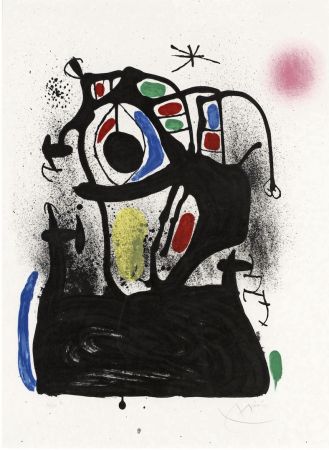 Lithograph Miró - El hipnotizador 